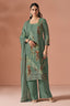 Elegant Viscose Organza Printed Casual Salwar Suit