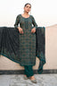 Designer Handwork Salwar Suit With Premium Pashmina Shawl Dupatta