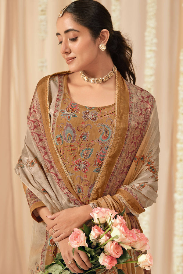 Premium Bemberg Crepe Swarovski Handwork Salwar Suit