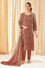 Elegant Bemberg Crepe Handwork Digital Print Suit