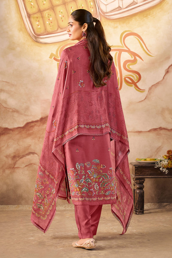Bemberg Modal Swarovski Handwork Digital Print Salwar Suit