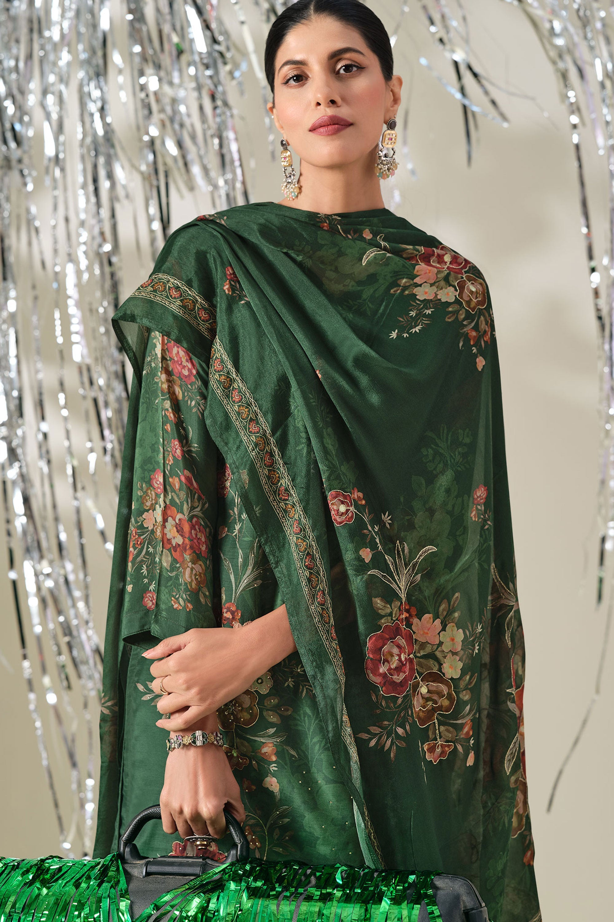 Premium Viscose Modal Digital Print Casual Salwar Kameez Secondary image