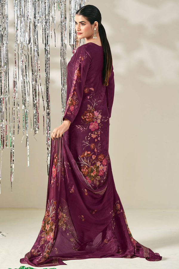Designer Viscose Modal Digital Print Handwork Salwar Kameez