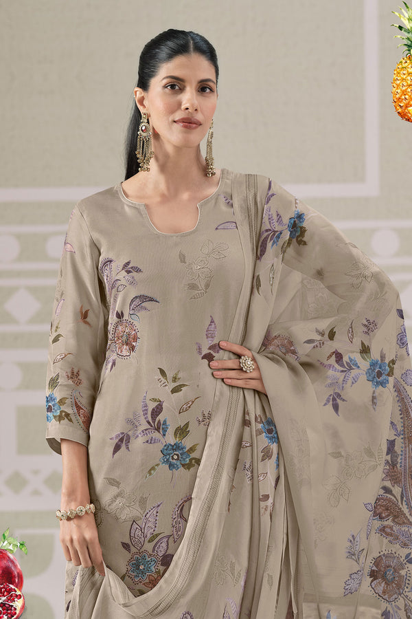Premium Organza Digital Print Designer Salwar Kameez