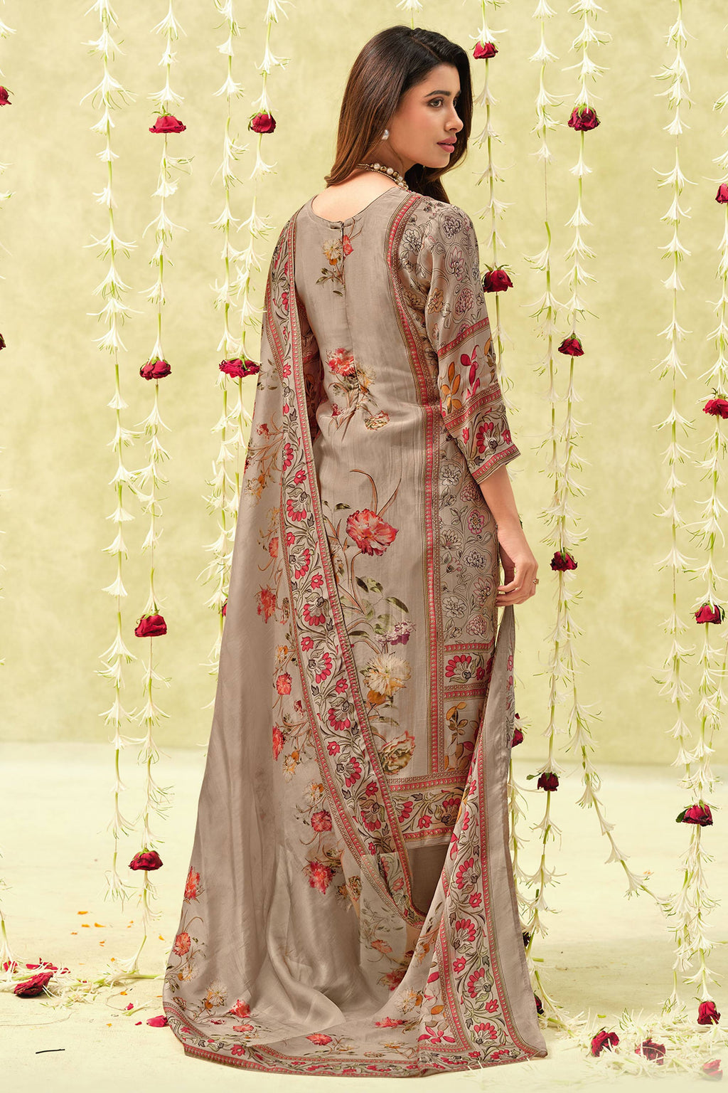 Premium Bemberg Silk Printed Ethnic Salwar Suit