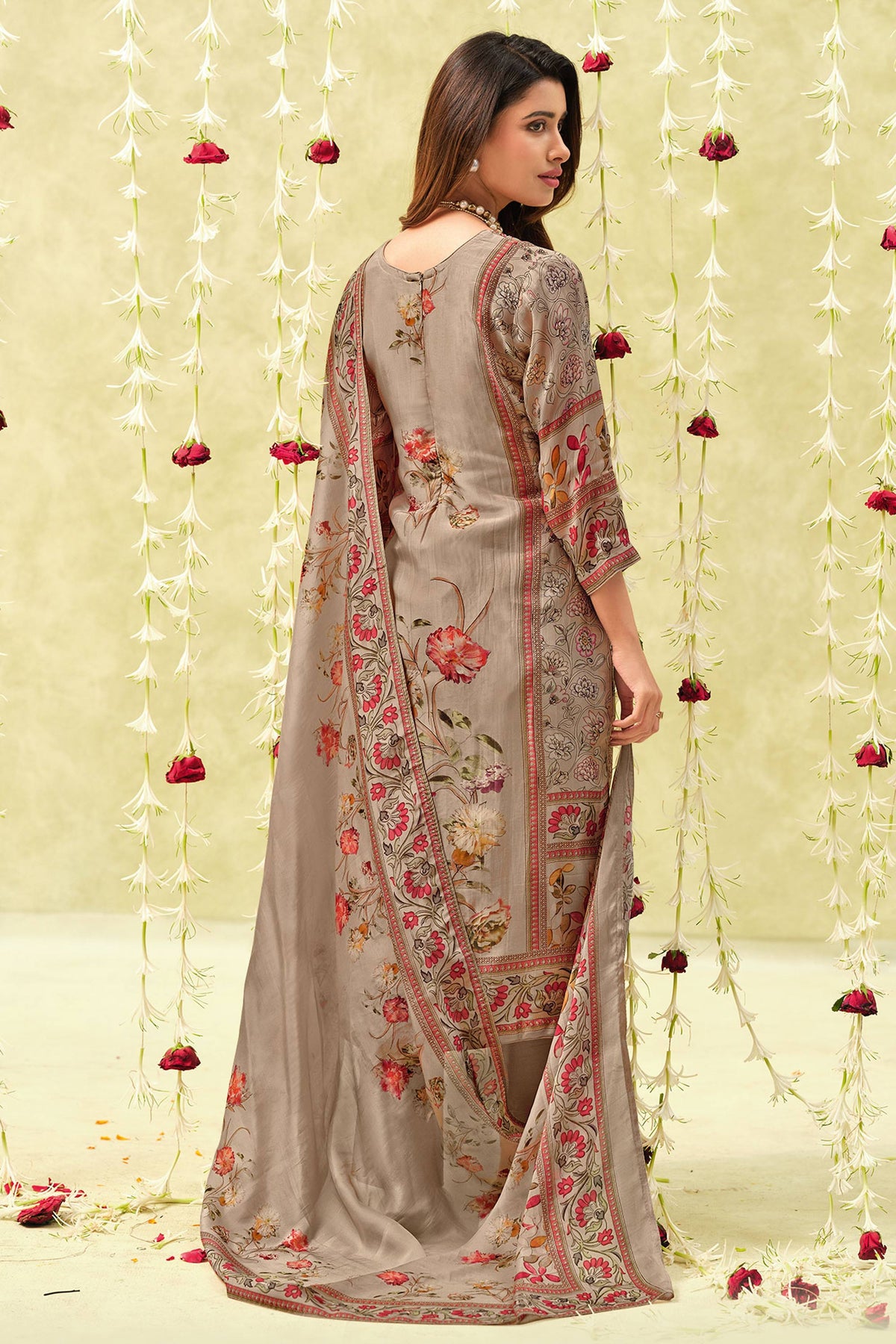 Premium Bemberg Silk Printed Ethnic Salwar Suit