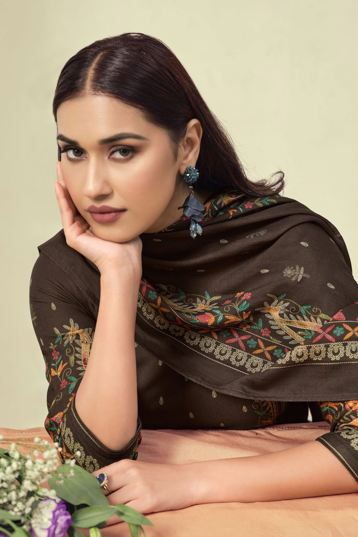 Pure Pashmina Digital Print Traditional Salwar Kameez