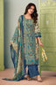 Bemberg Fancy Silk Handwork Digital Print Salwar Suit