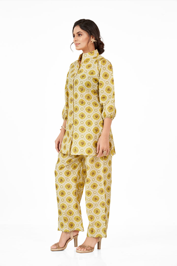 Yellow Cotton Co-ord Set