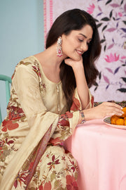 Premium Bemberg Fancy Silk Digital Print Salwar Suit