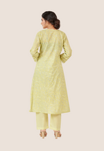 Load image into Gallery viewer, Light yellow cotton co-ord set
