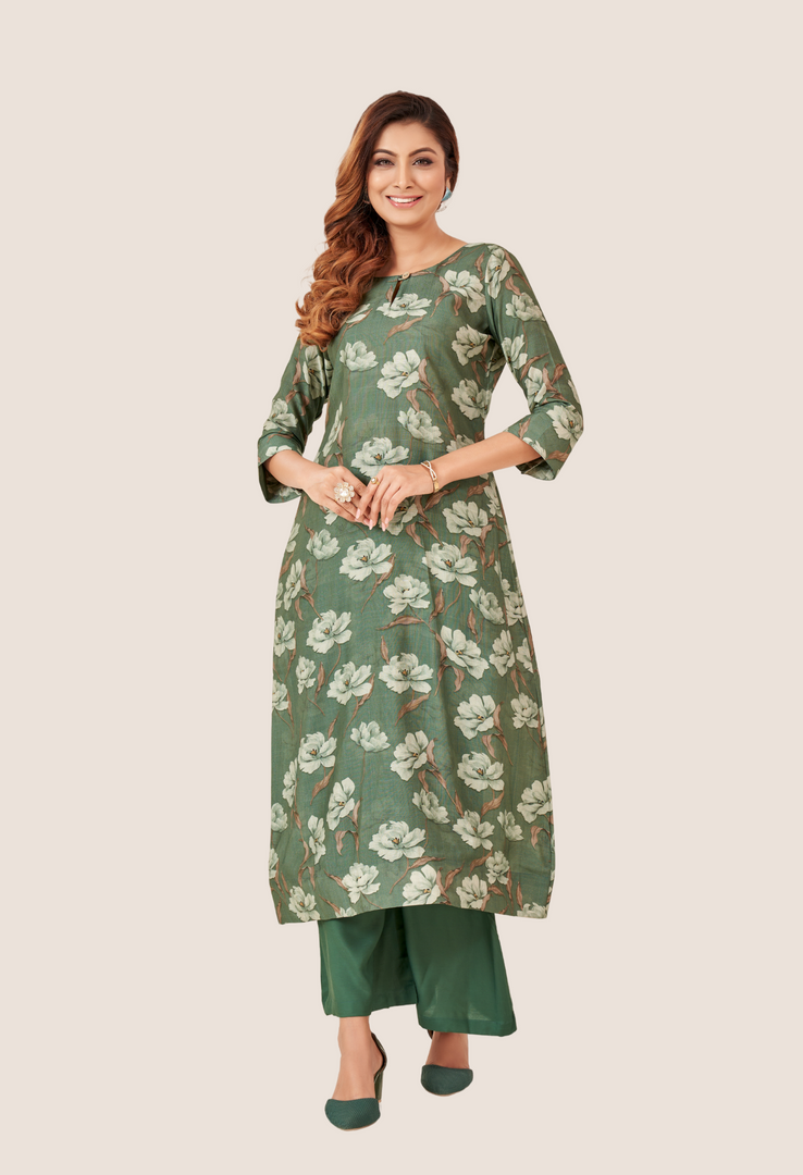 Green brahmastra Co-ord Set