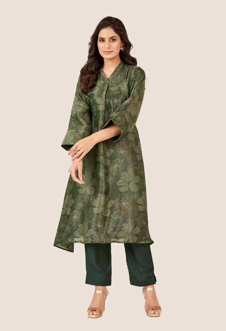 Hunter green simar Co-ord Set