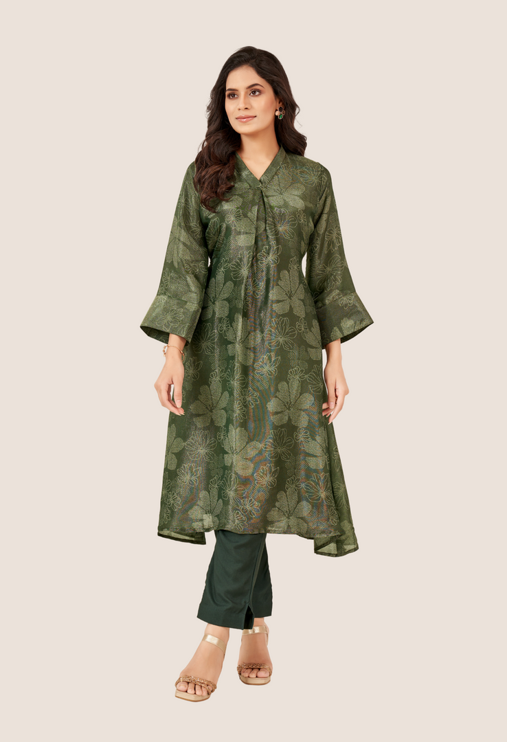 Hunter green simar Co-ord Set