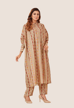 Load image into Gallery viewer, Red modal chanderi Co-ord Set
