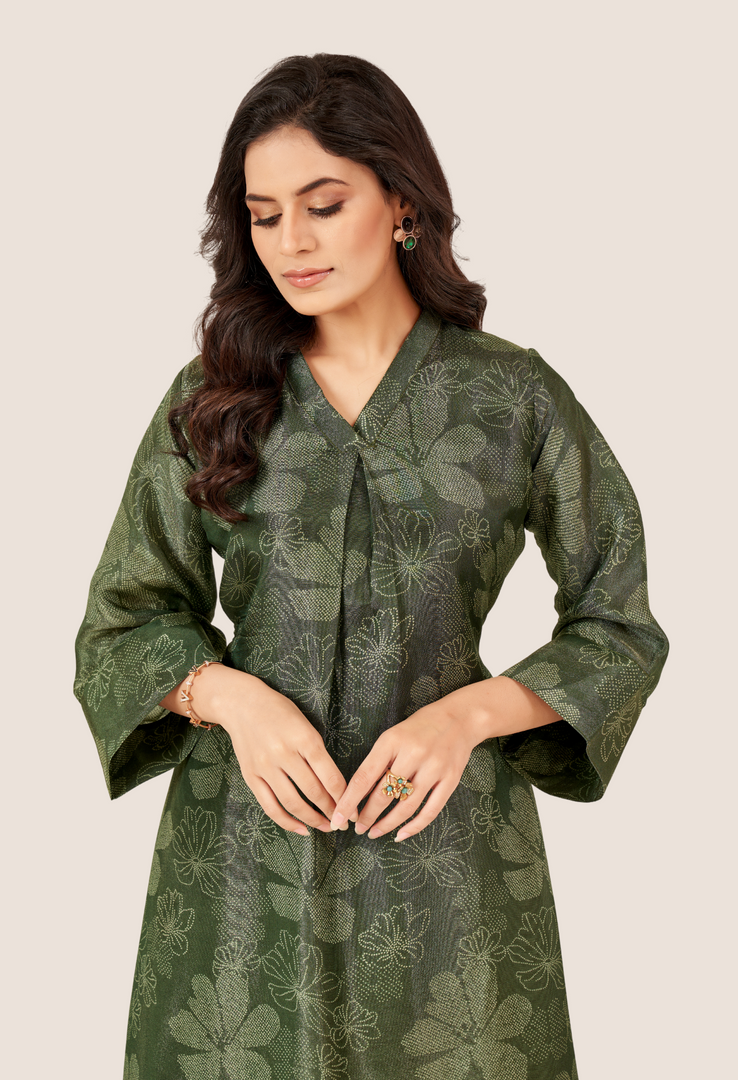 Hunter green simar Co-ord Set