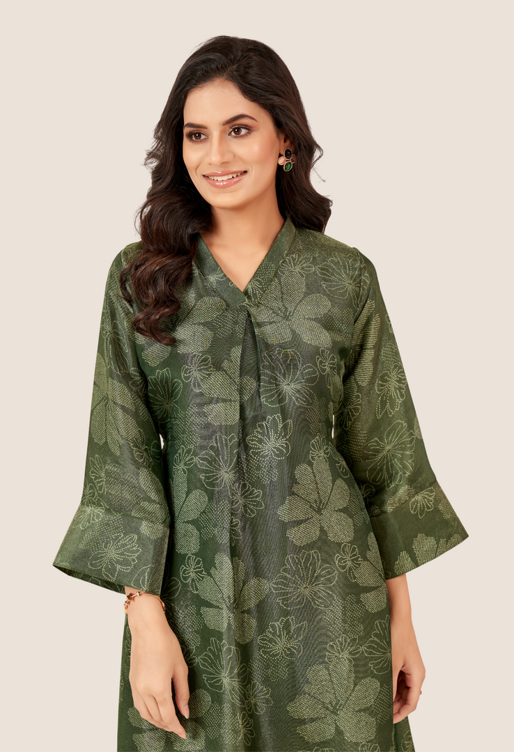 Hunter green simar Co-ord Set