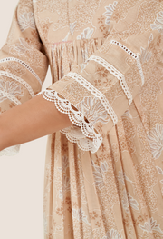 Cream cotton Co-ord Set