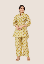 Load image into Gallery viewer, Yellow Cotton Co-ord Set
