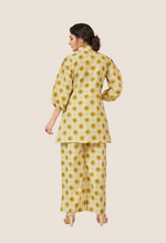 Load image into Gallery viewer, Yellow Cotton Co-ord Set
