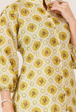 Load image into Gallery viewer, Yellow Cotton Co-ord Set
