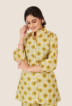 Load image into Gallery viewer, Yellow Cotton Co-ord Set
