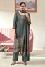 Pure Bemberg Pashmina Digital Print Handwork Designer Salwar Suit