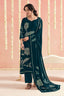 Pure Bemberg Pashmina Traditional Printed Three Piece Suit