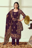 Elegant Pure Pashmina Embroidered Traditional Dress Material