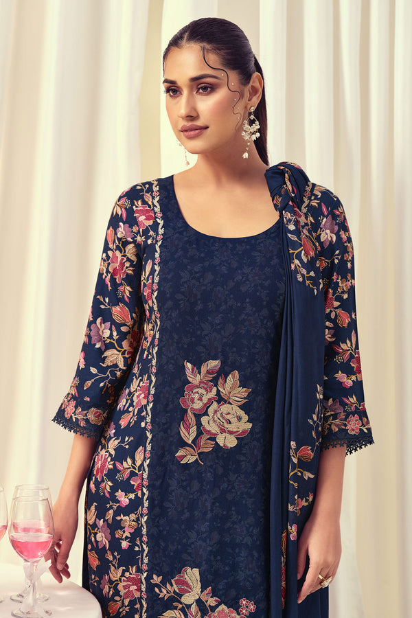 Premium Pashmina Shawl Print Designer Salwar Suit