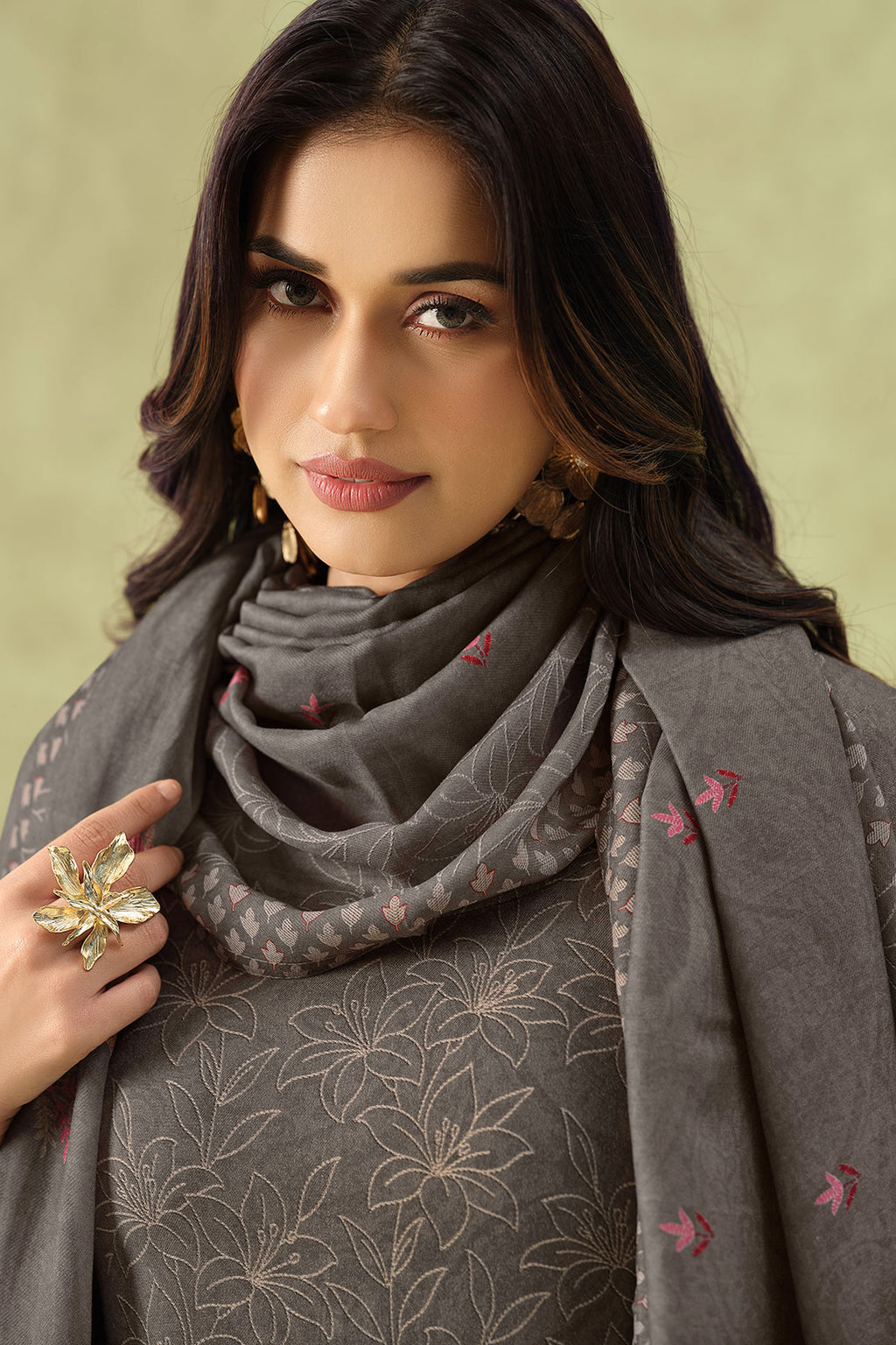 Luxury Premium Pashmina Handwork Daily Wear Salwar Kameez