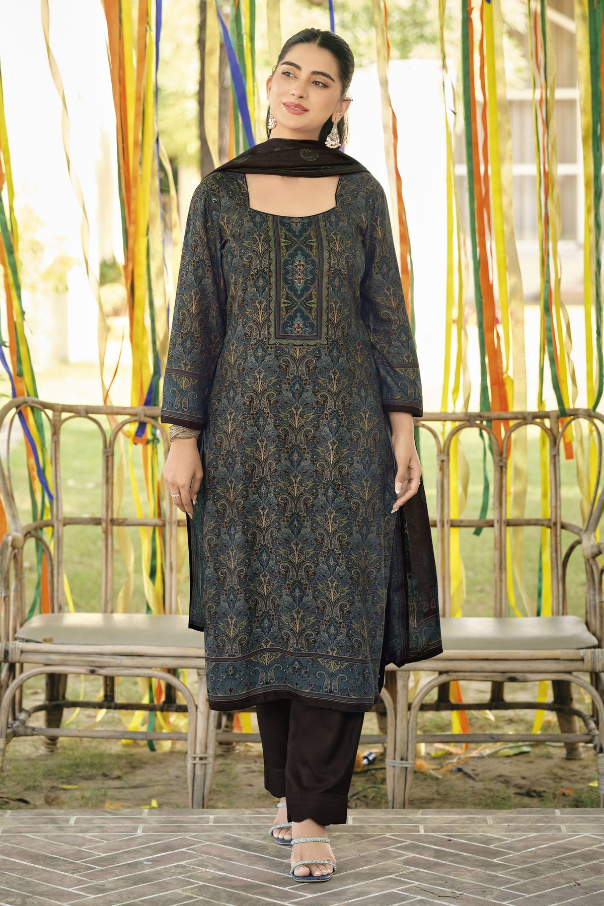Premium Pashmina Handwork Casual Salwar Suit Main image