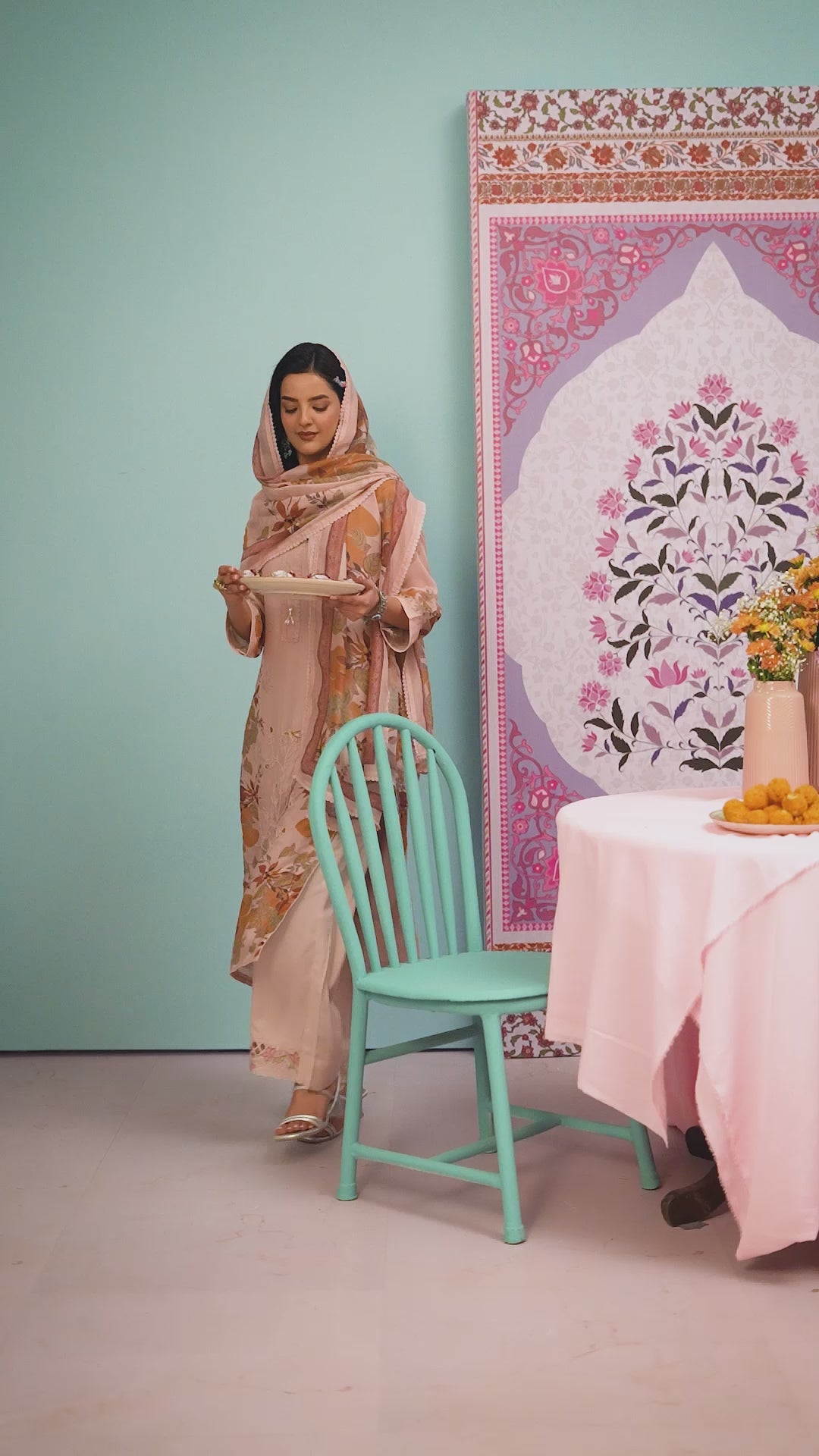 Pure Bemberg Silk Designer Handwork Printed Salwar Kameez