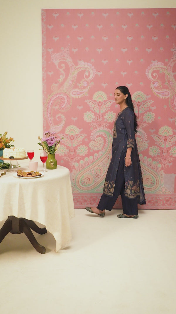 Premium Bemberg Modal Handwork Digital Print Salwar Suit