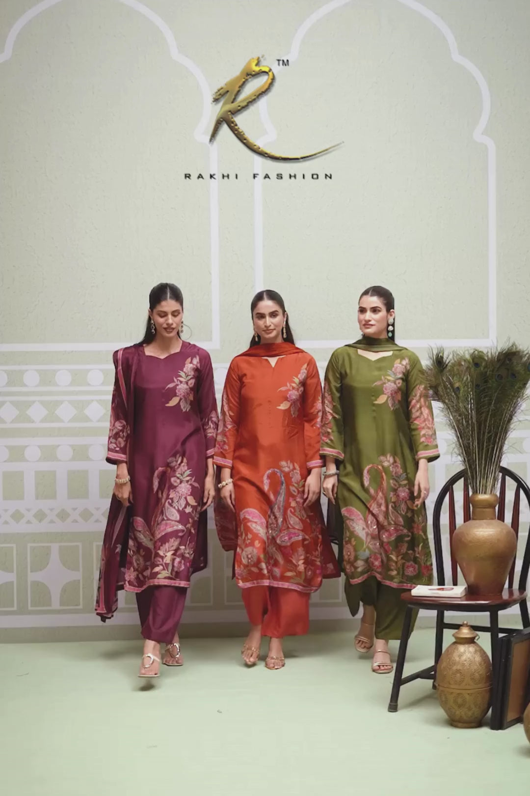 Bemberg Modal Handwork Printed Festive Wear Salwar Kameez