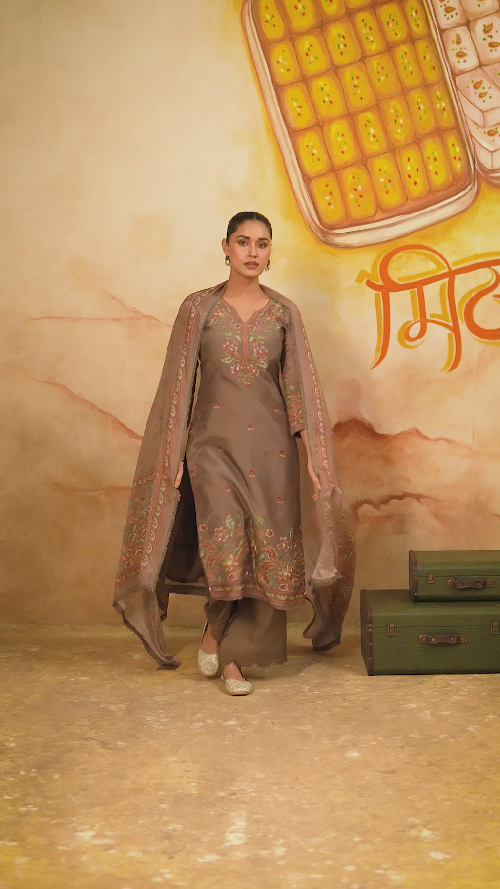 Pure Bemberg Modal Digital Print Handwork Salwar Kameez